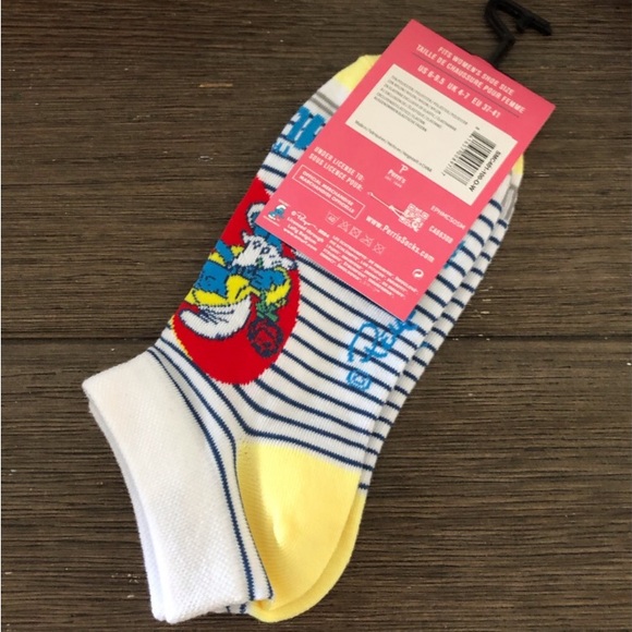 The Smurfs Woman’s one size striped low cut socks - Picture 3 of 4